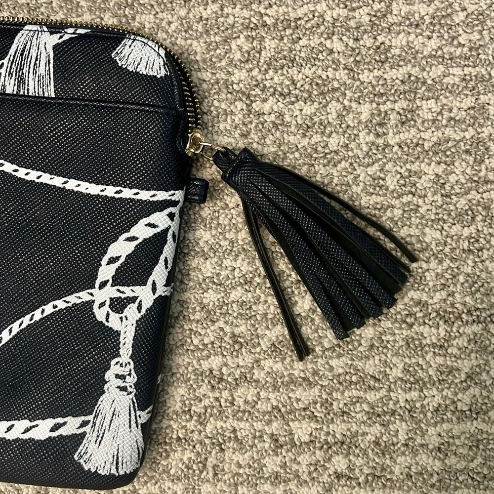 Cosmetic Bag Makeup Pouch Travel Organizer Navy and White by Chico’s